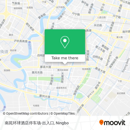 南苑环球酒店停车场-出入口 map