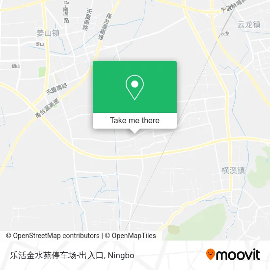 乐活金水苑停车场-出入口 map