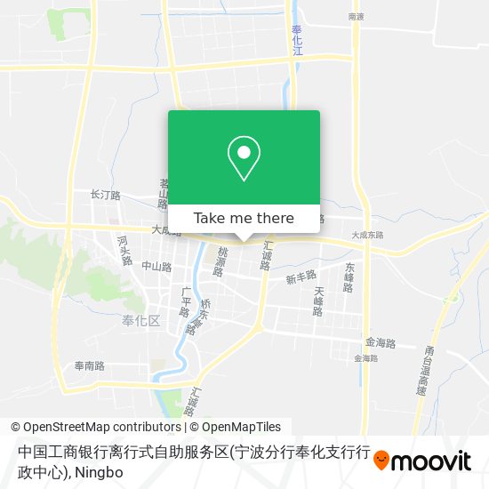 中国工商银行离行式自助服务区(宁波分行奉化支行行政中心) map