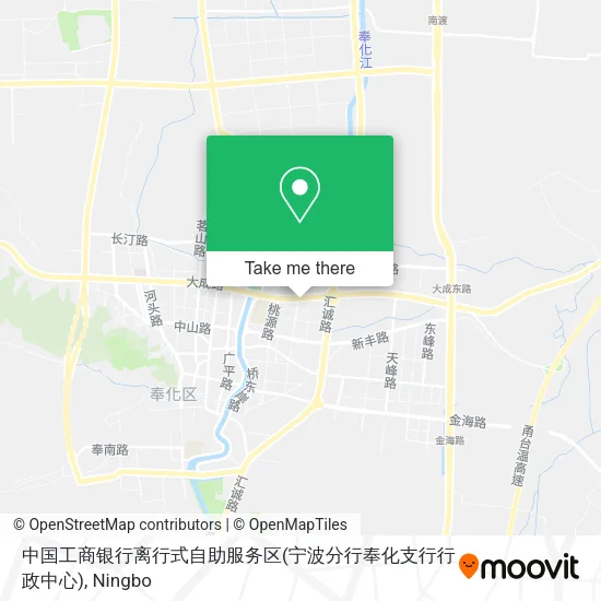 中国工商银行离行式自助服务区(宁波分行奉化支行行政中心) map