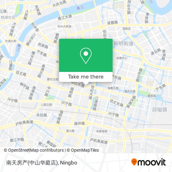 南天房产(中山华庭店) map