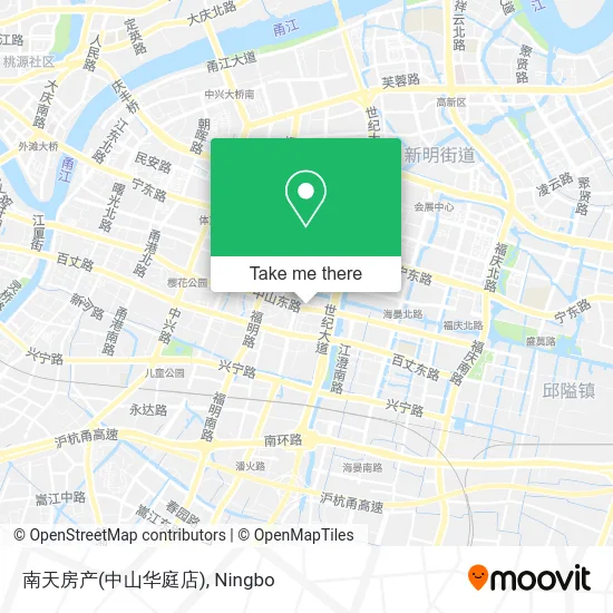 南天房产(中山华庭店) map