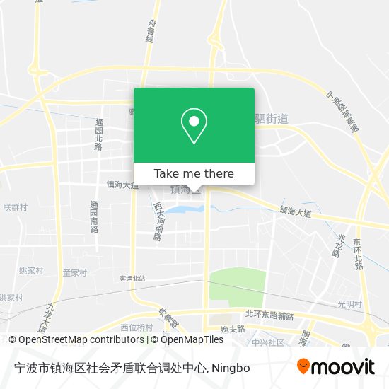 宁波市镇海区社会矛盾联合调处中心 map