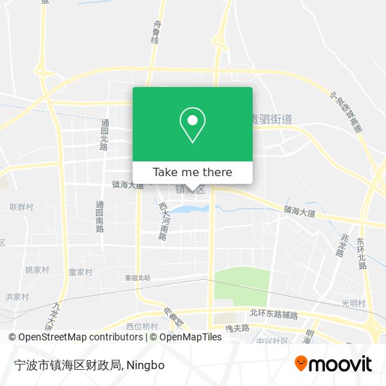 宁波市镇海区财政局 map