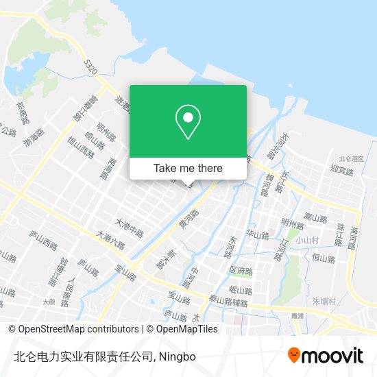 北仑电力实业有限责任公司 map