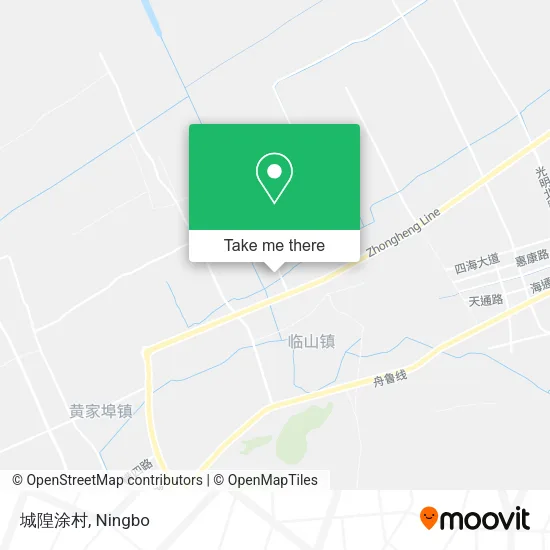 城隍涂村 map