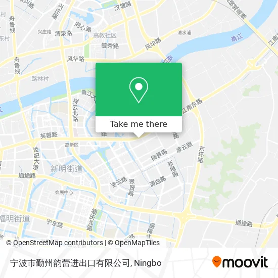 宁波市勤州韵蕾进出口有限公司 map