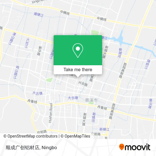顺成广创铝材店 map