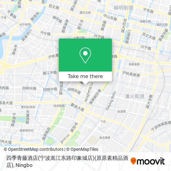 四季青藤酒店(宁波嵩江东路印象城店)(原原素精品酒店) map