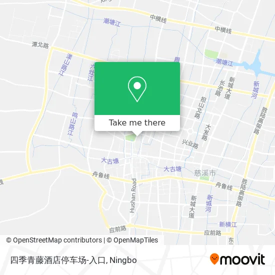 四季青藤酒店停车场-入口 map