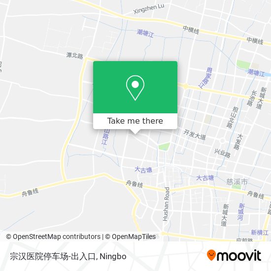 宗汉医院停车场-出入口 map