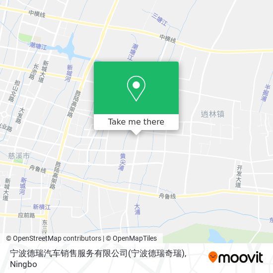 宁波德瑞汽车销售服务有限公司(宁波德瑞奇瑞) map