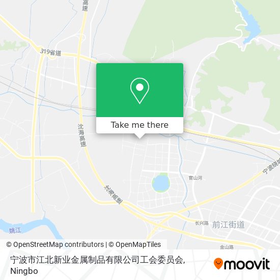 宁波市江北新业金属制品有限公司工会委员会 map