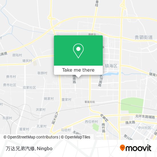 万达兄弟汽修 map