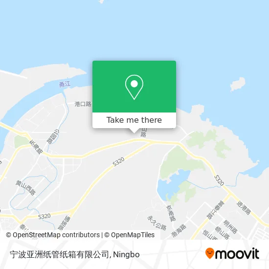 宁波亚洲纸管纸箱有限公司 map
