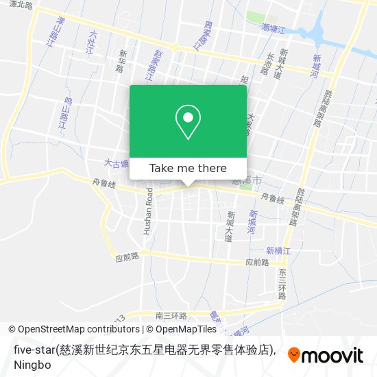 five-star(慈溪新世纪京东五星电器无界零售体验店) map