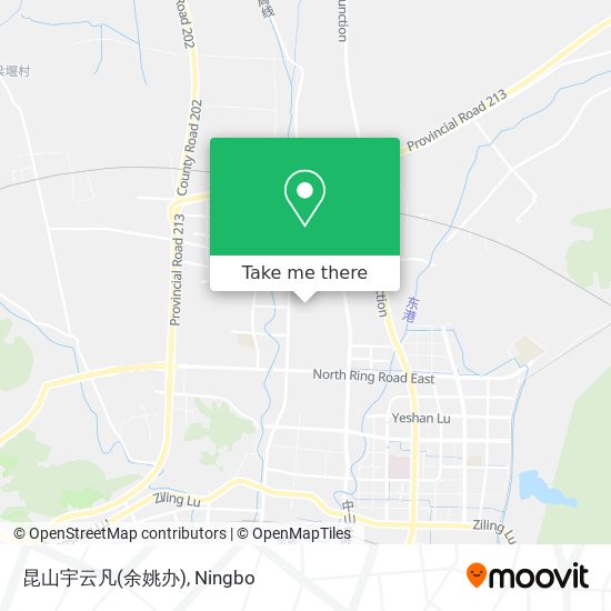 昆山宇云凡(余姚办) map