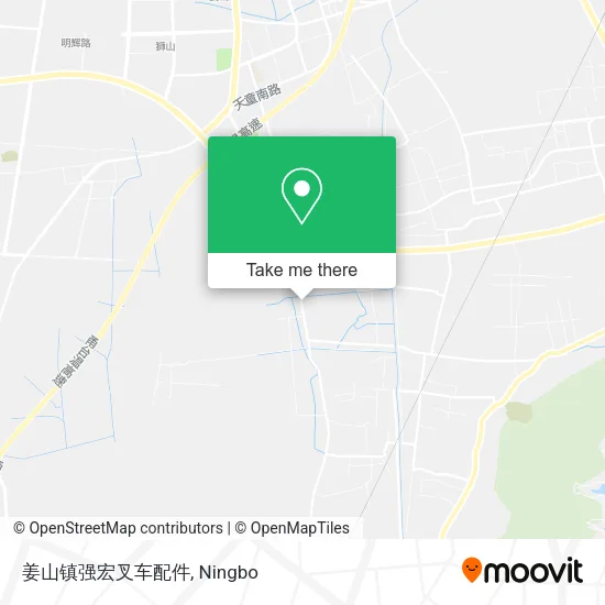姜山镇强宏叉车配件 map