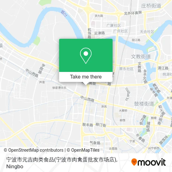 宁波市元吉肉类食品(宁波市肉禽蛋批发市场店) map