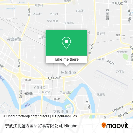 宁波江北盈方国际贸易有限公司 map