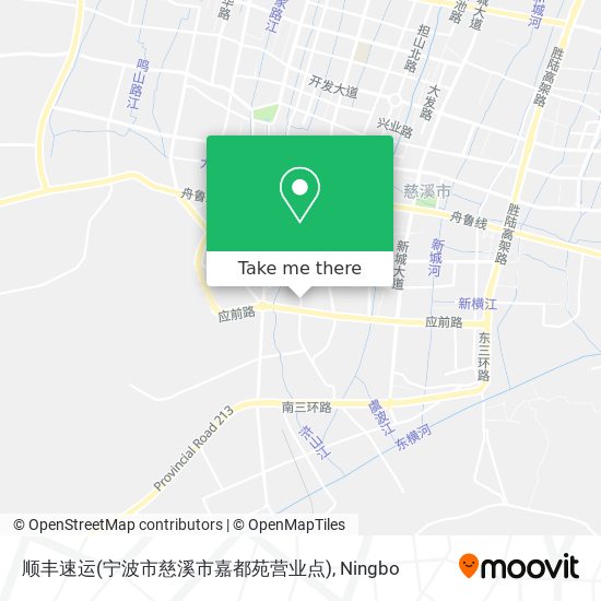 顺丰速运(宁波市慈溪市嘉都苑营业点) map