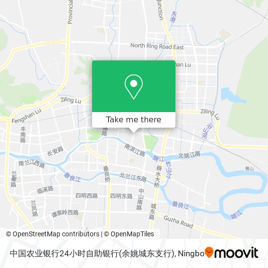 中国农业银行24小时自助银行(余姚城东支行) map