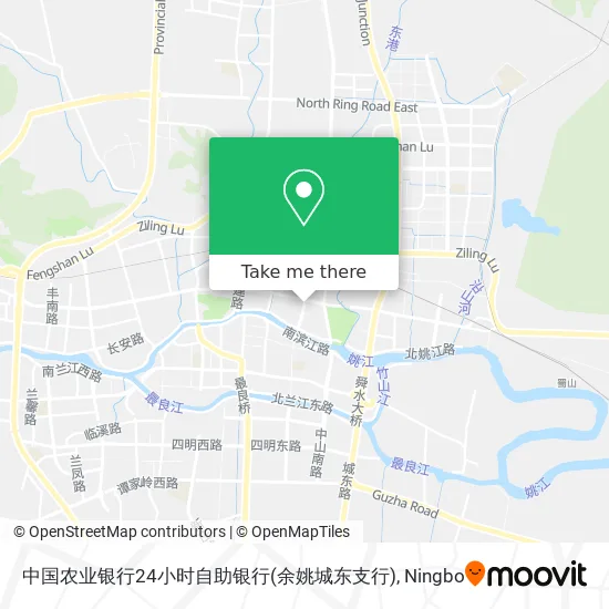 中国农业银行24小时自助银行(余姚城东支行) map