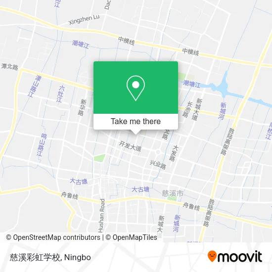 慈溪彩虹学校 map