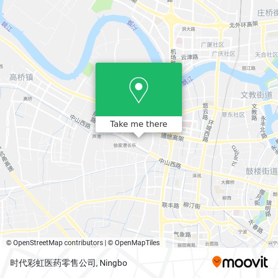 时代彩虹医药零售公司 map