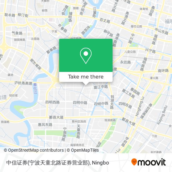 中信证券(宁波天童北路证券营业部) map