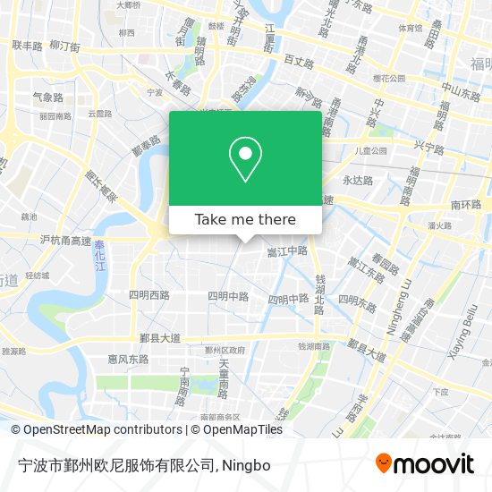 宁波市鄞州欧尼服饰有限公司 map
