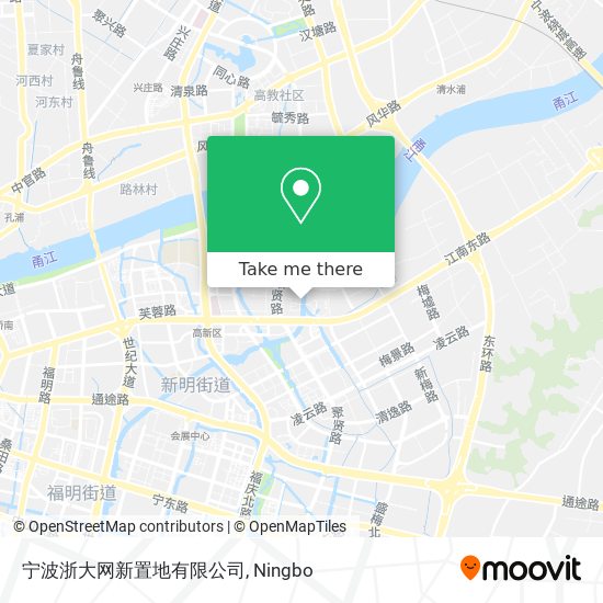 宁波浙大网新置地有限公司 map
