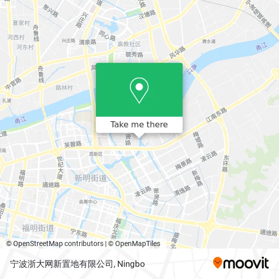 宁波浙大网新置地有限公司 map