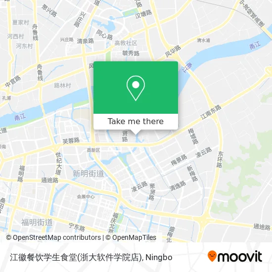 江徽餐饮学生食堂(浙大软件学院店) map