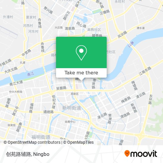 创苑路辅路 map