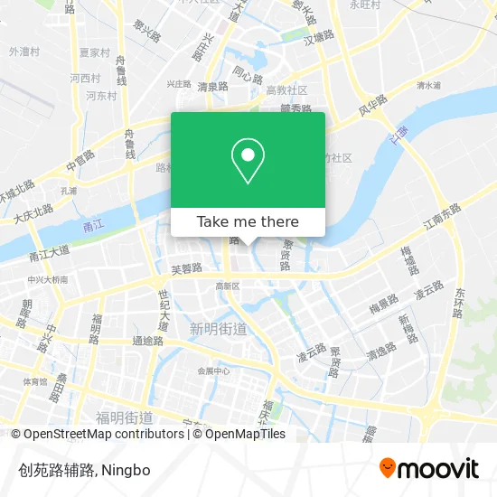 创苑路辅路 map