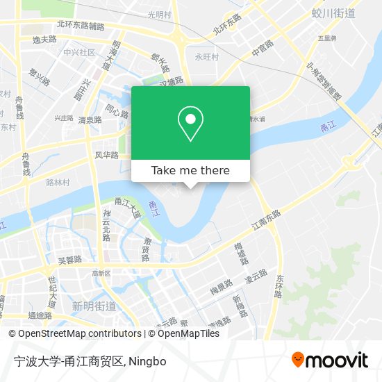 宁波大学-甬江商贸区 map