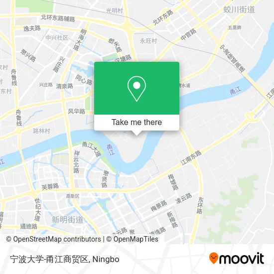 宁波大学-甬江商贸区 map