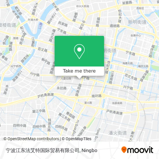 宁波江东法艾特国际贸易有限公司 map