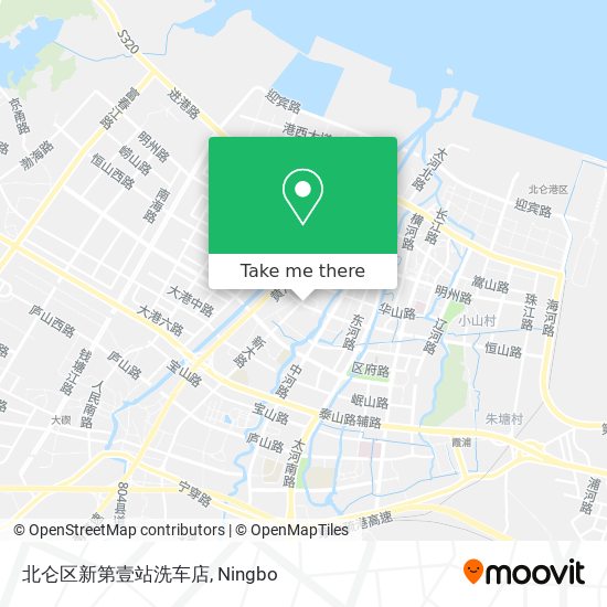 北仑区新第壹站洗车店 map