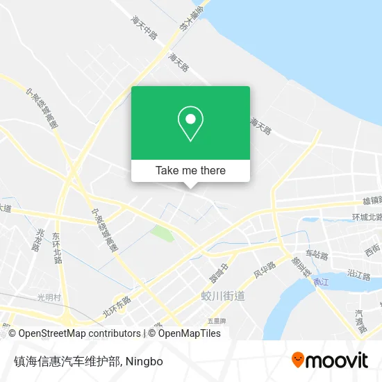 镇海信惠汽车维护部 map
