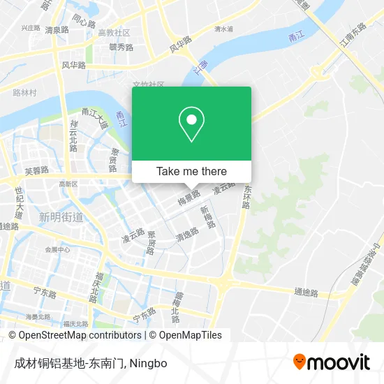 成材铜铝基地-东南门 map