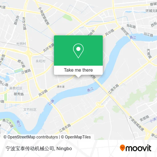 宁波宝泰传动机械公司 map