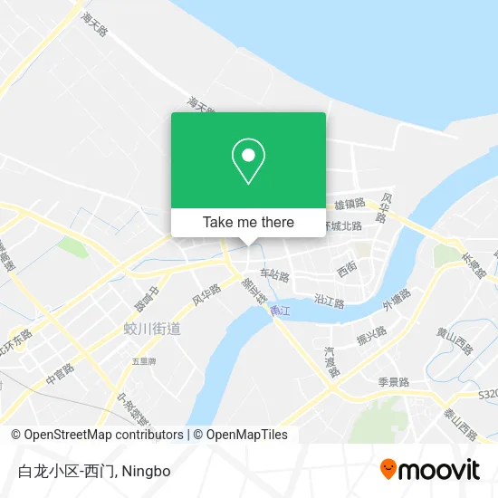 白龙小区-西门 map