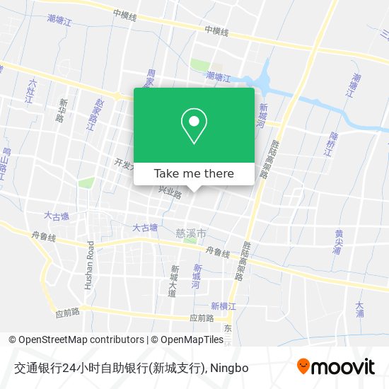 交通银行24小时自助银行(新城支行) map