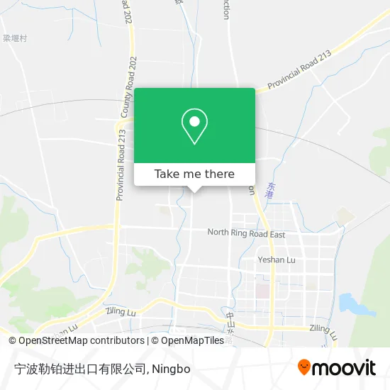 宁波勒铂进出口有限公司 map
