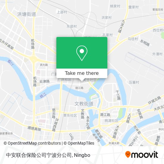 中安联合保险公司宁波分公司 map