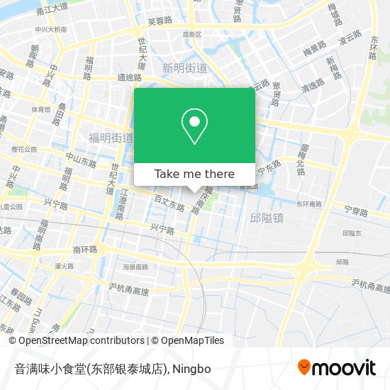 音满味小食堂(东部银泰城店) map