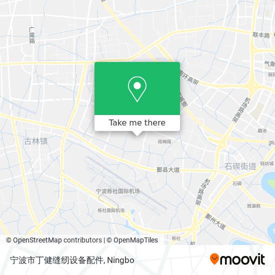 宁波市丁健缝纫设备配件 map