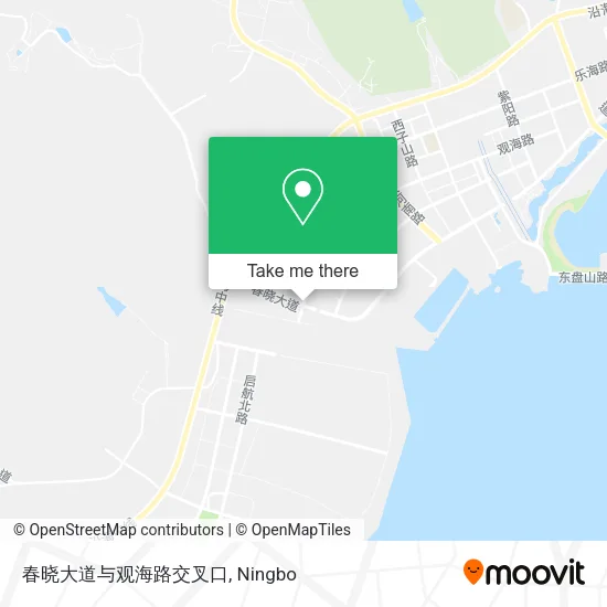 春晓大道与观海路交叉口 map